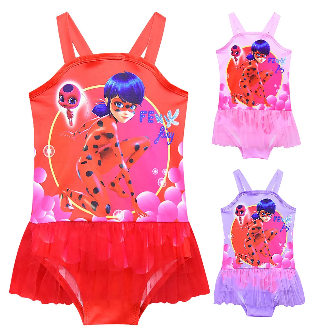 Girls Lady bug Swimsuit Kids Fantasia Ladybug Swimwear Halloween Cosplay Costumes Ladybug Sleeveless Swim Dress Christmas Gifts
Girls Lady bug Swimsuit Kids Fantasia Ladybug Swimwear Halloween Cosplay Costumes Ladybug Sleeveless Swim Dress Christmas Gifts