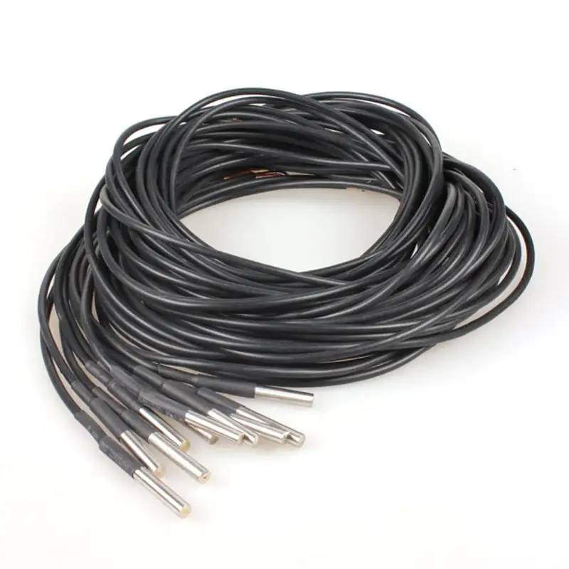 10pcs Durable 3M Waterproof Digital Temperature Temp Sensor Probe DS18b20 waterproof moistureproof prevent rust about 6*50mm
10pcs Durable 3M Waterproof Digital Temperature Temp Sensor Probe DS18b20 waterproof moistureproof prevent rust about 6*50mm