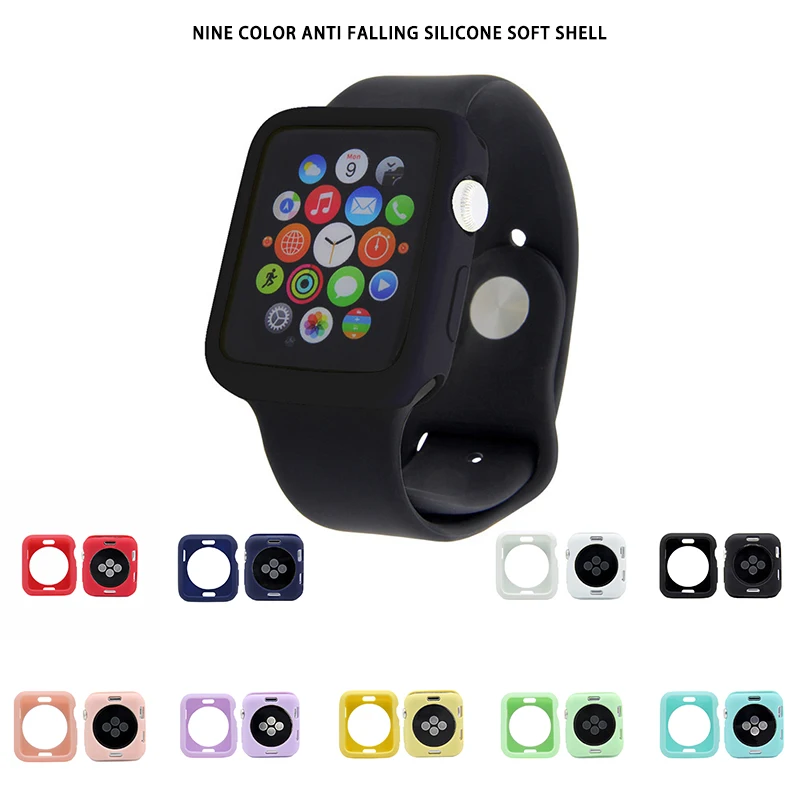 Fashion Colorful Shockproof TPU Silicone Case Cover For Apple Watch iWatch 38/42/40/44 mm Candy Protector Bumper Accessories
Fashion Colorful Shockproof TPU Silicone Case Cover For Apple Watch iWatch 38/42/40/44 mm Candy Protector Bumper Accessories