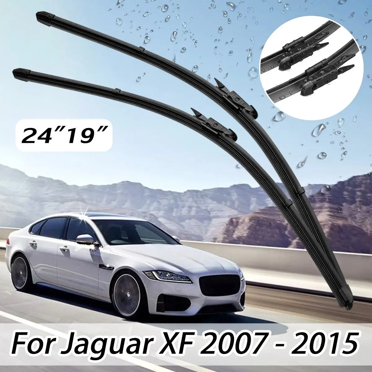 Splash Shield For 2009-2011 Jaguar XF 2010-2011 XFR Front Left /& Right Set of 2
