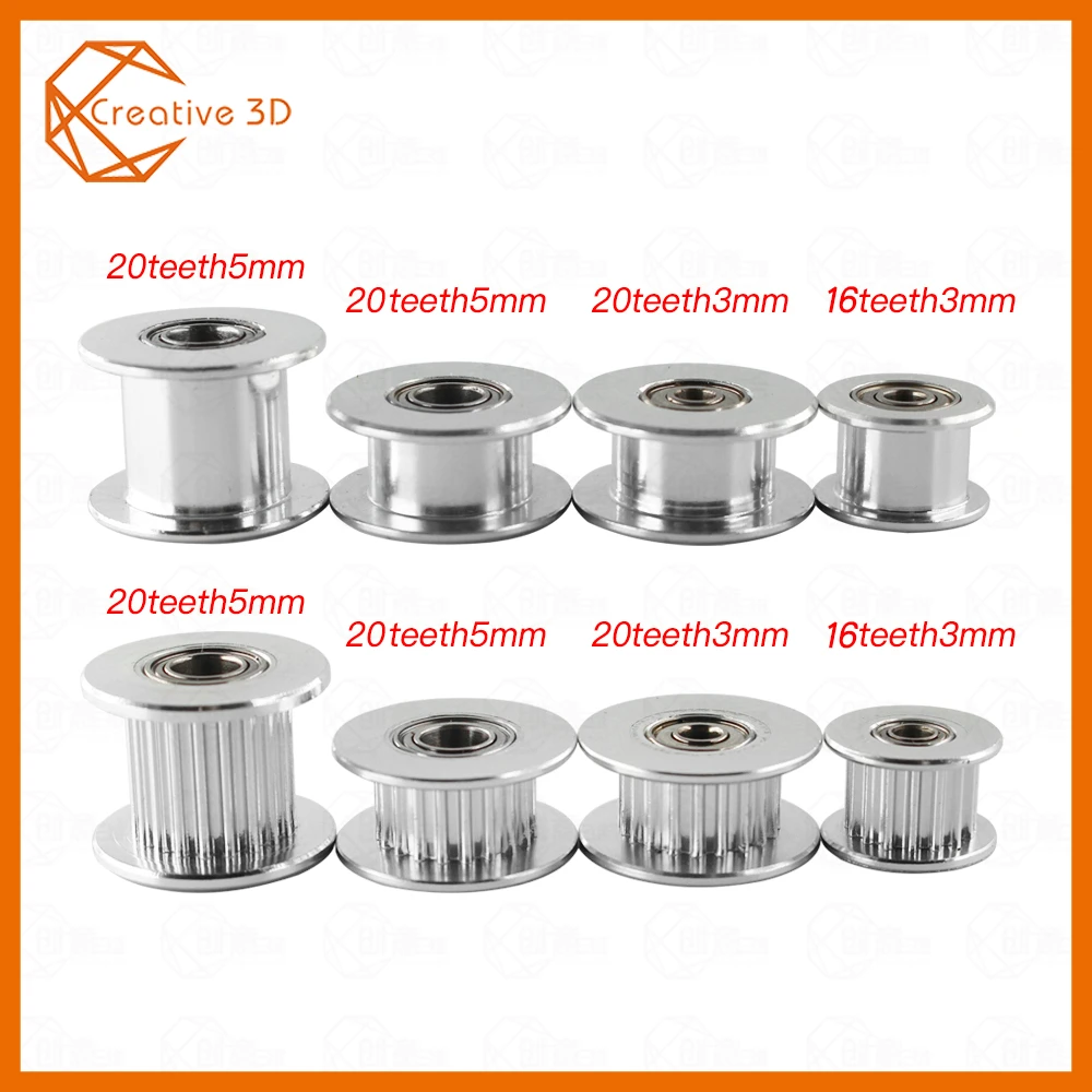 1pc GT2 Idler Timing Pulley 16/20 Tooth Wheel Bore 3/5mm Aluminium Gear Teeth Width 6/10mm 3D Printers Parts For Reprap Part
1pc GT2 Idler Timing Pulley 16/20 Tooth Wheel Bore 3/5mm Aluminium Gear Teeth Width 6/10mm 3D Printers Parts For Reprap Part