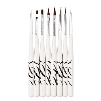 8pcs Professional Zebra UV Gel Polish Liner Brush Pen Nail Art Acrylic 8 Sizes French Brushes Set Dotting Drawing Painting Salon
8pcs Professional Zebra UV Gel Polish Liner Brush Pen Nail Art Acrylic 8 Sizes French Brushes Set Dotting Drawing Painting Salon
