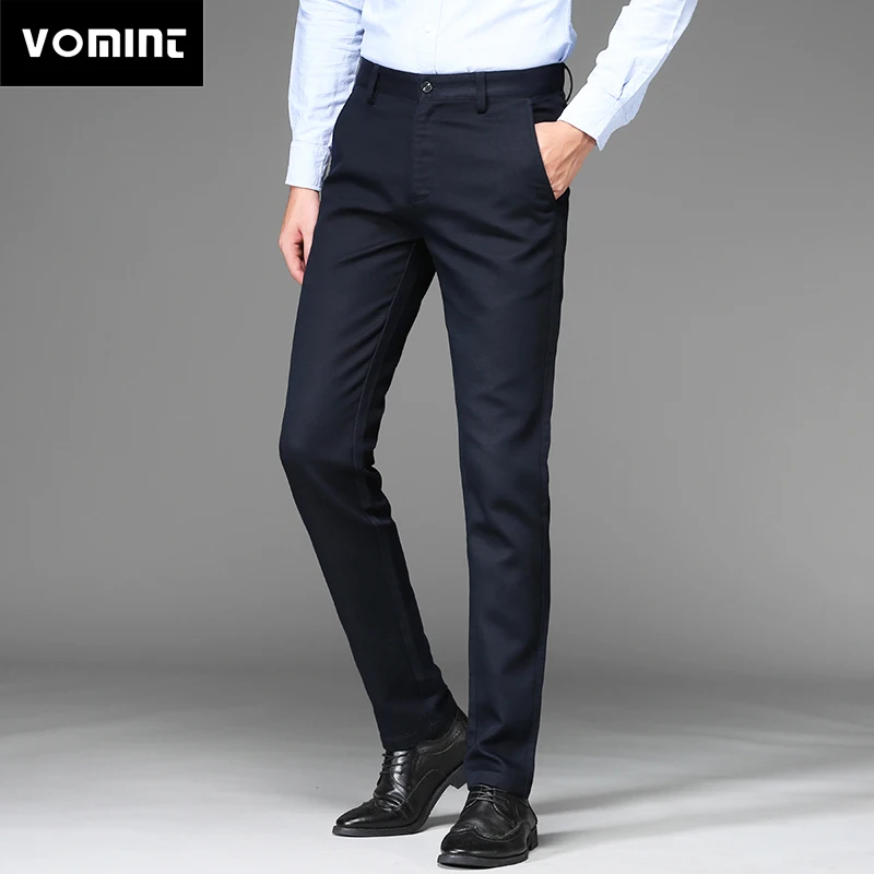 Vomint 2019 New Mens Pants Regular Straight Anti-wrinkle Cotton Elasticity Fabric Trousers Business Suit Pants Male Blue Black
Vomint 2019 New Mens Pants Regular Straight Anti-wrinkle Cotton Elasticity Fabric Trousers Business Suit Pants Male Blue Black