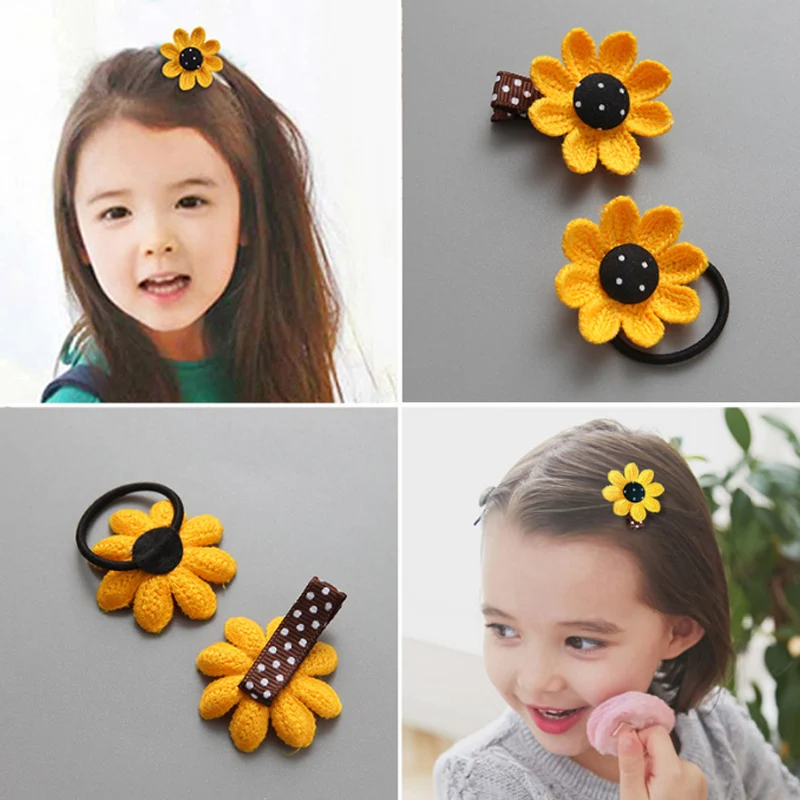 Hair Accessories Cute High Quality Sweet 2PCS/Set Fashion Hair Pin Korean Hair Rope Hot Sale Girls Sunflower
Hair Accessories Cute High Quality Sweet 2PCS/Set Fashion Hair Pin Korean Hair Rope Hot Sale Girls Sunflower