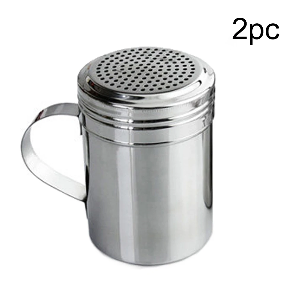 1/2pcs Shaker Stainless Steel Spice Bottles Barbecue Powder Dispenser Dredge Kitchen Tool Pepper Salt Sugar With Handle
1/2pcs Shaker Stainless Steel Spice Bottles Barbecue Powder Dispenser Dredge Kitchen Tool Pepper Salt Sugar With Handle
