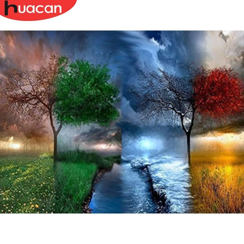 HUACAN 5D DIY Diamond Painting Embroidery Four Season Tree Diamond Mosaic Cross Stitch Rhinestones Full Square Scenic Decor Home
HUACAN 5D DIY Diamond Painting Embroidery Four Season Tree Diamond Mosaic Cross Stitch Rhinestones Full Square Scenic Decor Home