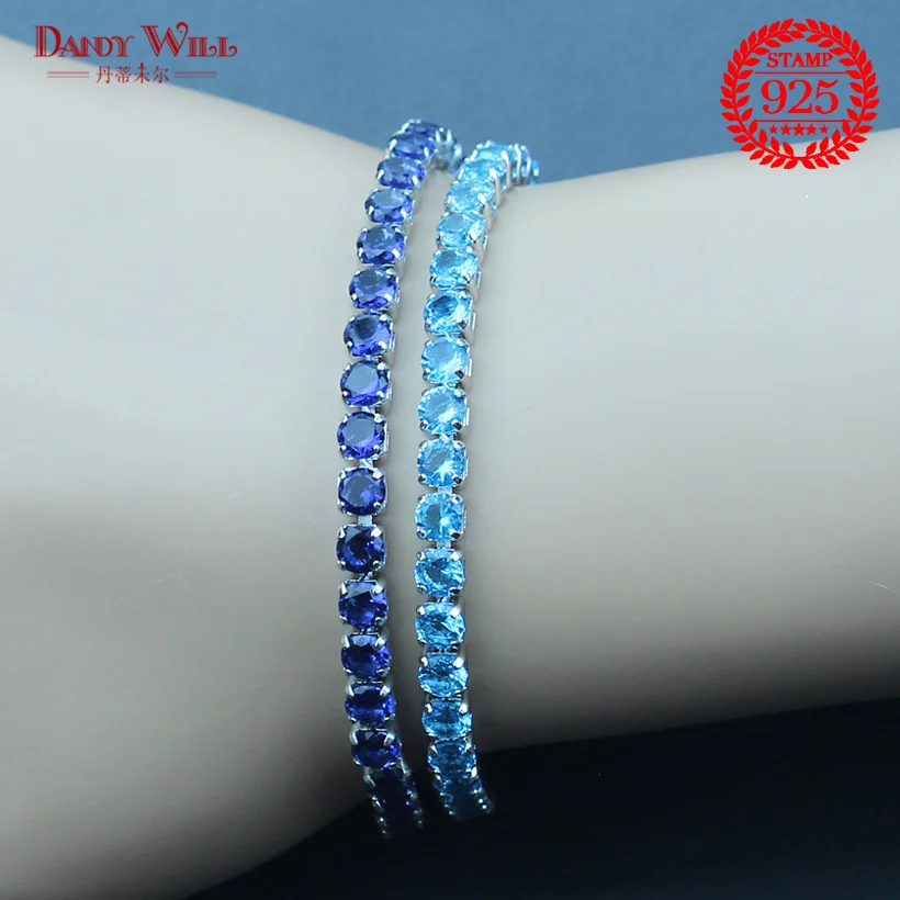 Luxury Bracelet For Women 5 Color Blue Cubic Zirconia White Stones Silver 925 Jewelry Bracelets Gift Free Jewelry Box
Luxury Bracelet For Women 5 Color Blue Cubic Zirconia White Stones Silver 925 Jewelry Bracelets Gift Free Jewelry Box