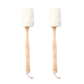 2pcs Loofah Brush Long Handle Wooden Exfoliating Hand-Held Practical Loofah Bath Scrubber Brush Sponge for SPA Shower
2pcs Loofah Brush Long Handle Wooden Exfoliating Hand-Held Practical Loofah Bath Scrubber Brush Sponge for SPA Shower