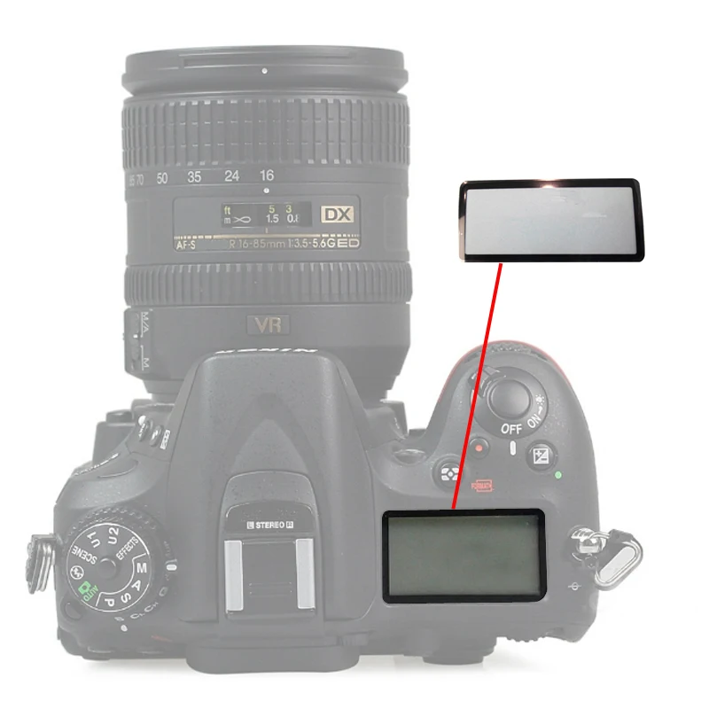 10 шт. маленькое внешнее стекло на плечо запасные части для Nikon D80 D90 D200 D300 D600 D610 D700