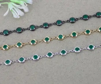 1 Meter 6mm Round Shape Beaded Chain,Green Cubic Zirconia Brass Chain,Wire Wrapped CZ Chain For Jewelry Making
1 Meter 6mm Round Shape Beaded Chain,Green Cubic Zirconia Brass Chain,Wire Wrapped CZ Chain For Jewelry Making