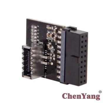 Chenyang USB 3.0 20Pin Header Male to USB 3.1 Front Panel Socket Extension Adapter for Motherboard
Chenyang USB 3.0 20Pin Header Male to USB 3.1 Front Panel Socket Extension Adapter for Motherboard