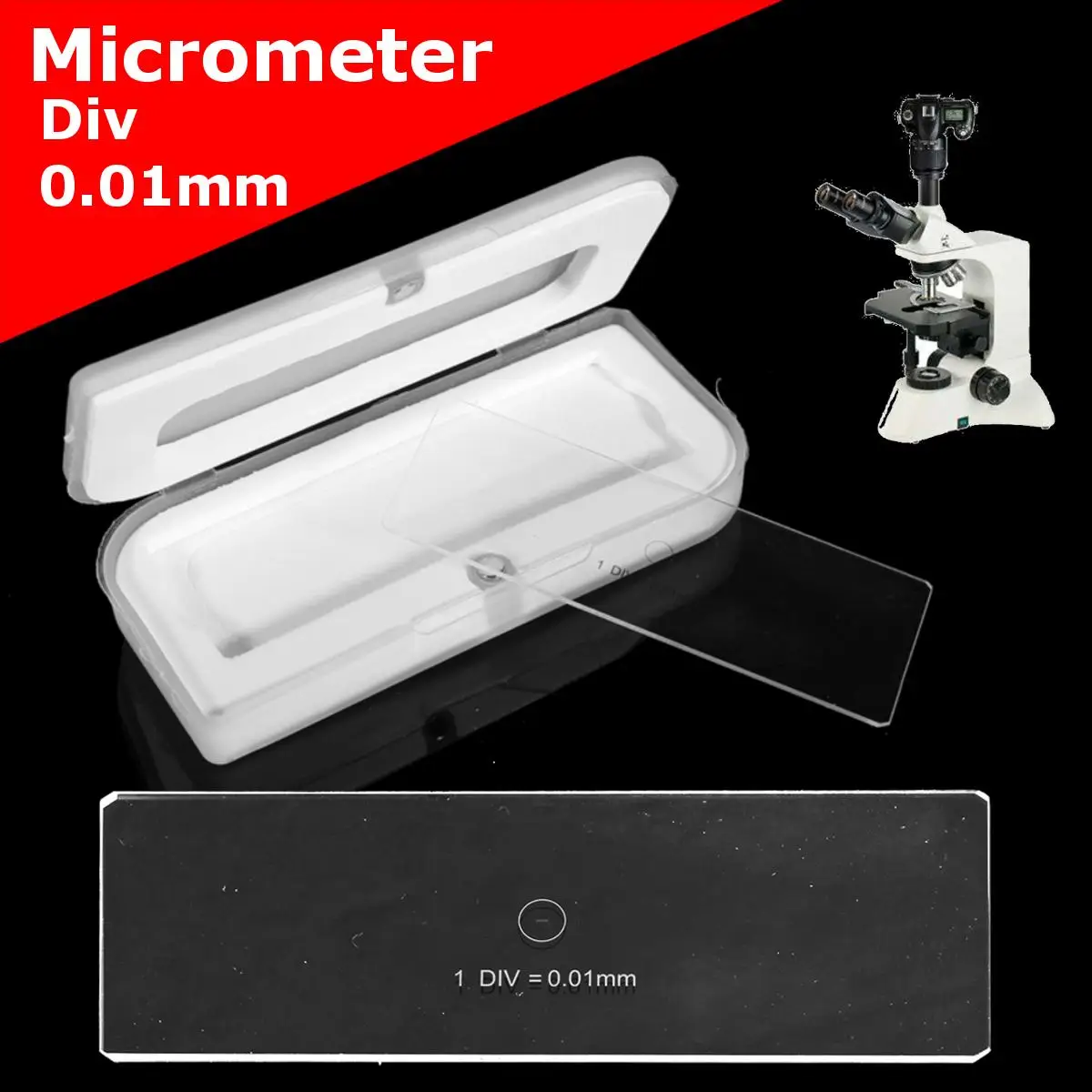 0.01mm Microscope Slides Microscope Micrometer Cross Dot 0.01mm Microscope Calibration Ruler Slides Portable
0.01mm Microscope Slides Microscope Micrometer Cross Dot 0.01mm Microscope Calibration Ruler Slides Portable