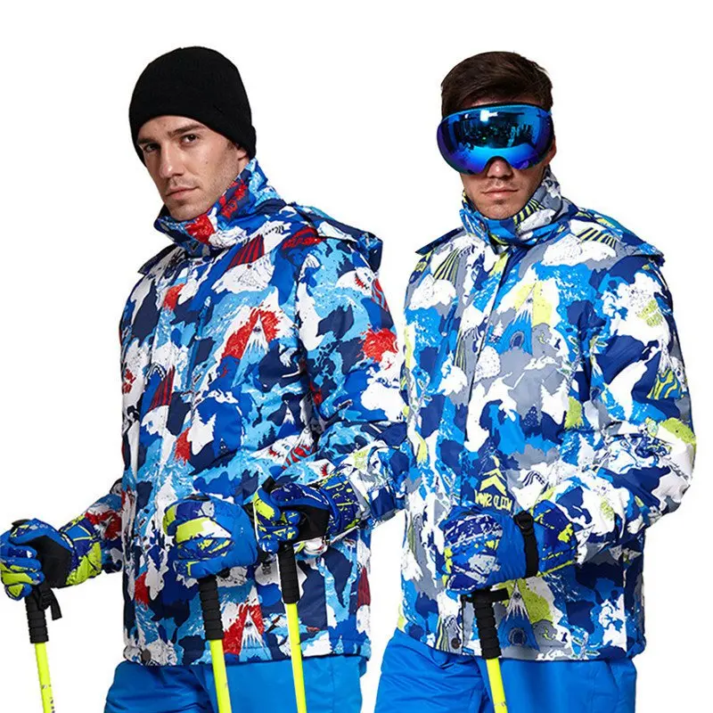 Snowboard Jacket Men Winter Warm Ski Male Suit Waterproof Windproof Snow for Clothing Sportswear | Спорт и развлечения