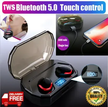 Mini Wireless Earphones Bluetooth 5.0 Earbuds Sport True Bass Twins Stereo Earphone Waterproof Handsfree Headphone 30A18
Mini Wireless Earphones Bluetooth 5.0 Earbuds Sport True Bass Twins Stereo Earphone Waterproof Handsfree Headphone 30A18