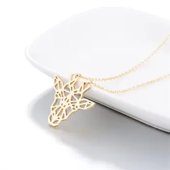 Trendy Cute Giraffe Necklace Stainless Steel Animal Women Jewelry Geometric Pendant Necklace Christmas Gifts
Trendy Cute Giraffe Necklace Stainless Steel Animal Women Jewelry Geometric Pendant Necklace Christmas Gifts