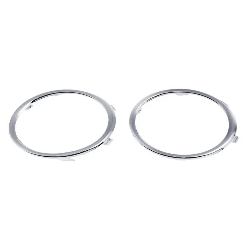 Areyourshop 1Pair Chrome Front Fog Lamp Light Cover Trim Decorate Frame For Au-di B8 A4 09-12