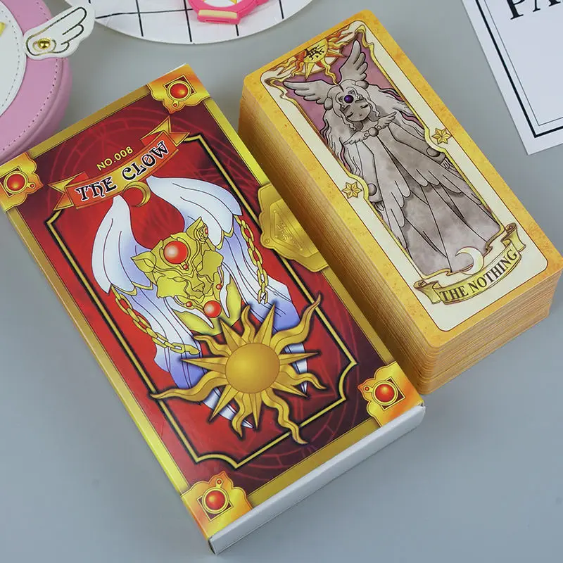 54pcs 1 set Anime Cardcaptor Sakura Clow Card cosplay prop KINOMOTO SAKURA Card captor Sakura Cards Tarot
54pcs 1 set Anime Cardcaptor Sakura Clow Card cosplay prop KINOMOTO SAKURA Card captor Sakura Cards Tarot