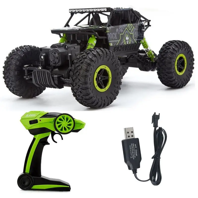 2.4G Remote Control Car Four-wheel Drive High-speed Climbing Car USB Charging Off-road Vehicle 1:18 4WD Racing Car Boy Gift
2.4G Remote Control Car Four-wheel Drive High-speed Climbing Car USB Charging Off-road Vehicle 1:18 4WD Racing Car Boy Gift