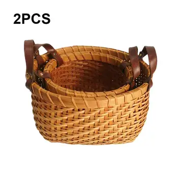 2pcs/set Handmade Sundries Organizer Rattan Plant Box Wicker Basket Nursery Pot Sea Grass Storage Basket Straw Garden Flower Pot
2pcs/set Handmade Sundries Organizer Rattan Plant Box Wicker Basket Nursery Pot Sea Grass Storage Basket Straw Garden Flower Pot