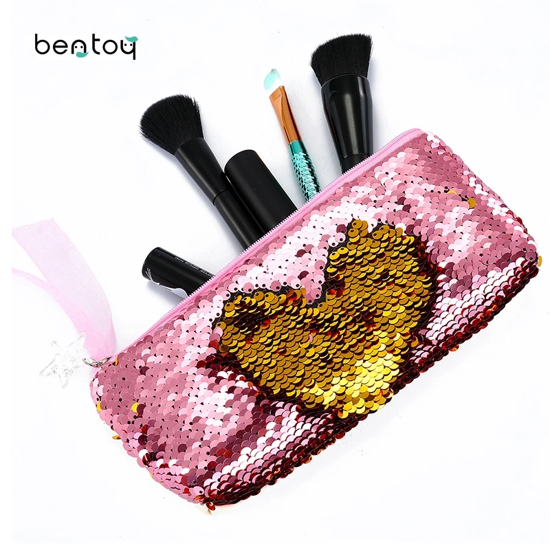 New 2019 Sequins Mermaid Cosmetic Case Glitter Zipper Makeup Pouch Fashion Handbag Leather Pencil box Evening Clutch Bag
New 2019 Sequins Mermaid Cosmetic Case Glitter Zipper Makeup Pouch Fashion Handbag Leather Pencil box Evening Clutch Bag