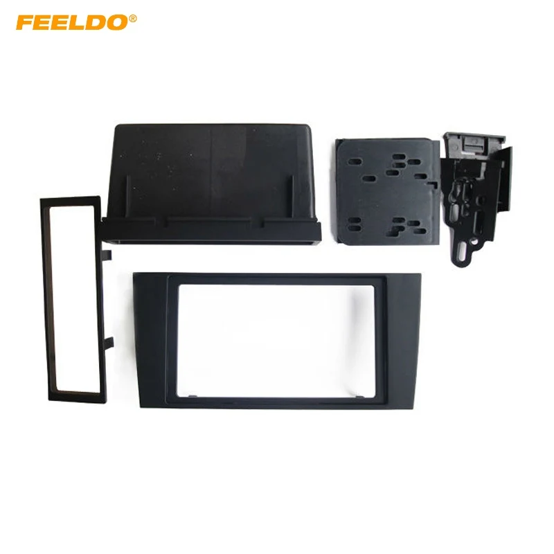FEELDO 2Din Автомобильная стерео CD/DVD Радио Рамка Fascia ДЛЯ Audi A4 2000-2004 панель приборной
