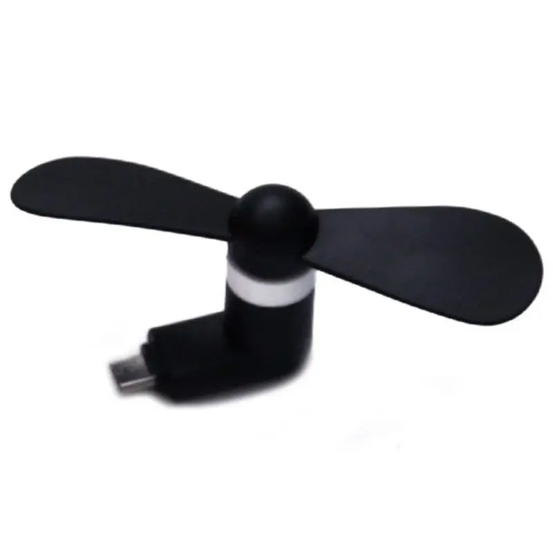 

AAAJ-Micro-USB Port Fan Mini USB Flexible Fan for Android Phone Samsung LG HTC HUIWEI (Black)