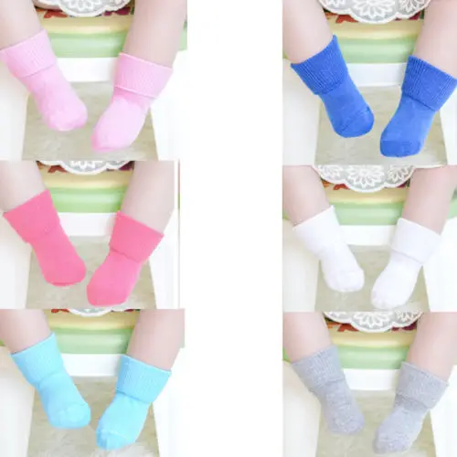 Детские Рождественские теплые носки-тапочки для маленьких мальчиков и девочек