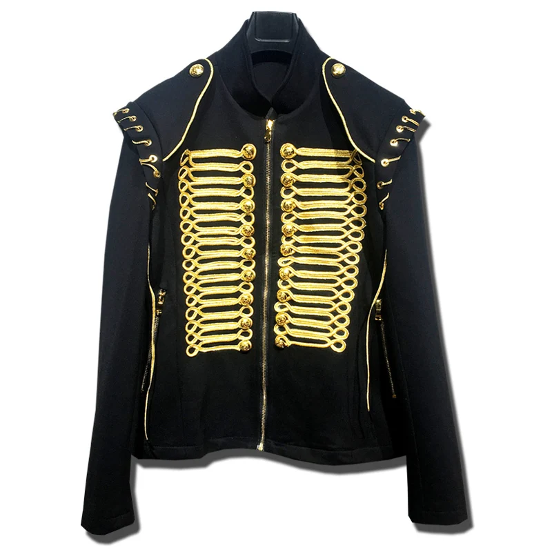 Gold Thread Blazer Slim Fit Jacket Singer Coat Personality Stage Suit Men Party Suit Performers Coat Casual Drama Costume Blazer
Gold Thread Blazer Slim Fit Jacket Singer Coat Personality Stage Suit Men Party Suit Performers Coat Casual Drama Costume Blazer