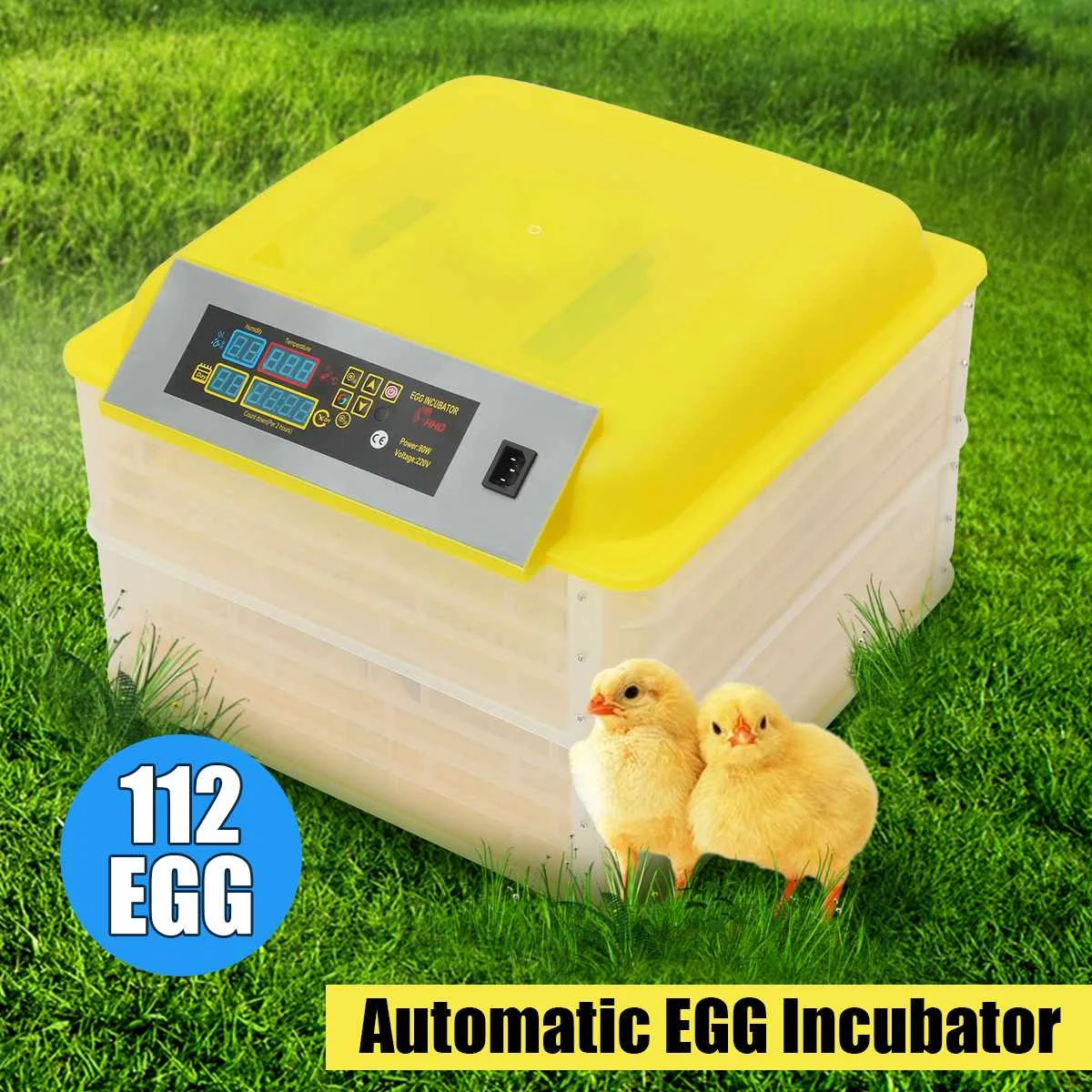 100W 112 Eggs Electronic Digital Incubator Hatcher Dual Layer Automatic Incubation Chicken/Duck/Pigeon Incubator 110V/220V
100W 112 Eggs Electronic Digital Incubator Hatcher Dual Layer Automatic Incubation Chicken/Duck/Pigeon Incubator 110V/220V
