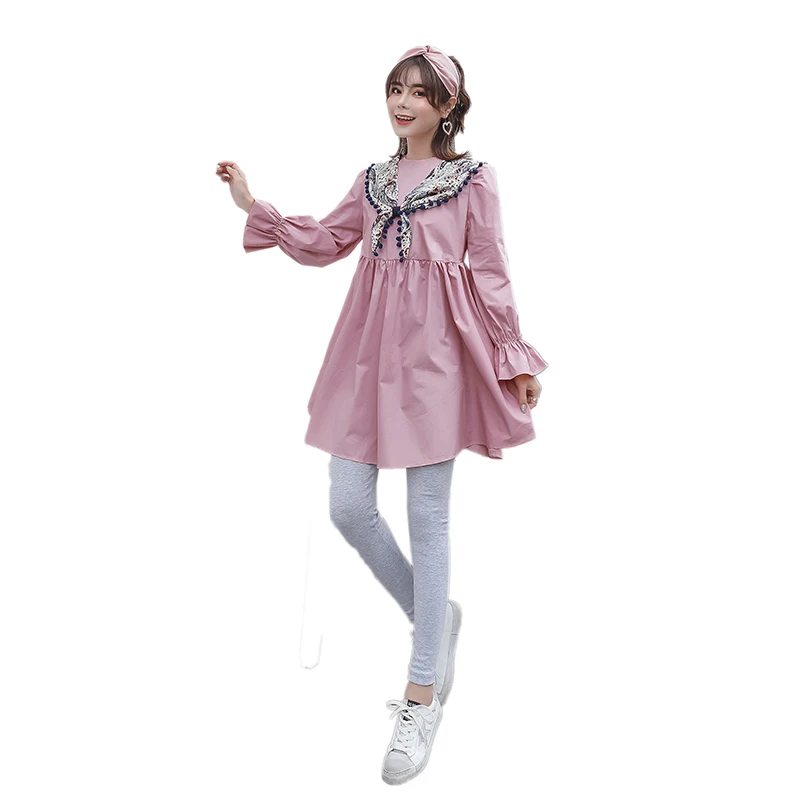 Pengpious 2019 spring maternity clothes long loose pregnant women fashion blouses lantern sleeve bow collar patchwork shirts 
Pengpious 2019 spring maternity clothes long loose pregnant women fashion blouses lantern sleeve bow collar patchwork shirts