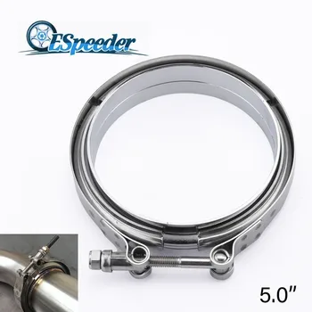 ESPEEDER 5.0inch 127MM V-Band Clamp Kit Band Flanges Clamp Quick Release V Band Clamp For Catback Muffler Downpipe
ESPEEDER 5.0inch 127MM V-Band Clamp Kit Band Flanges Clamp Quick Release V Band Clamp For Catback Muffler Downpipe
