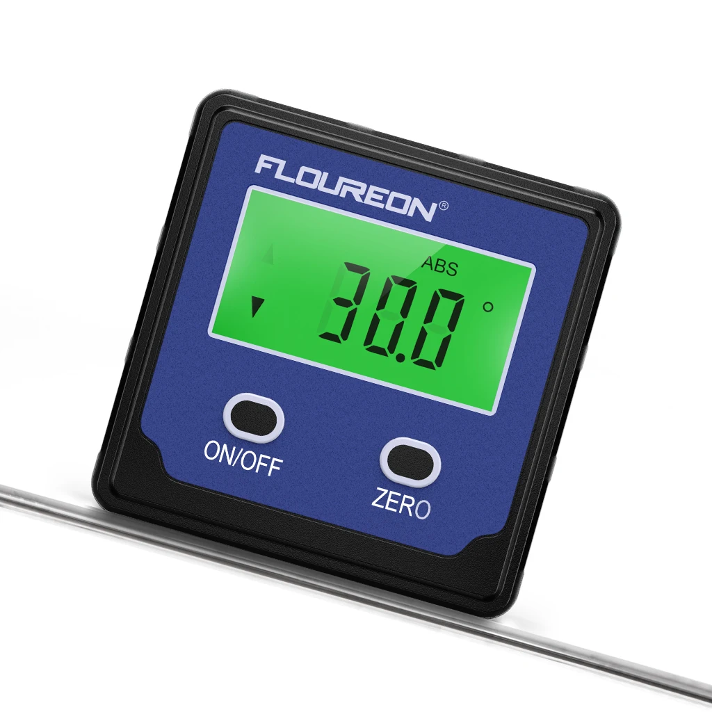 New FLOUREON Digital Inclinometer Level Box 4x90° Angle Ruler High Precision Angle Finder Gauge Protractor With Magnetic Base
New FLOUREON Digital Inclinometer Level Box 4x90° Angle Ruler High Precision Angle Finder Gauge Protractor With Magnetic Base
