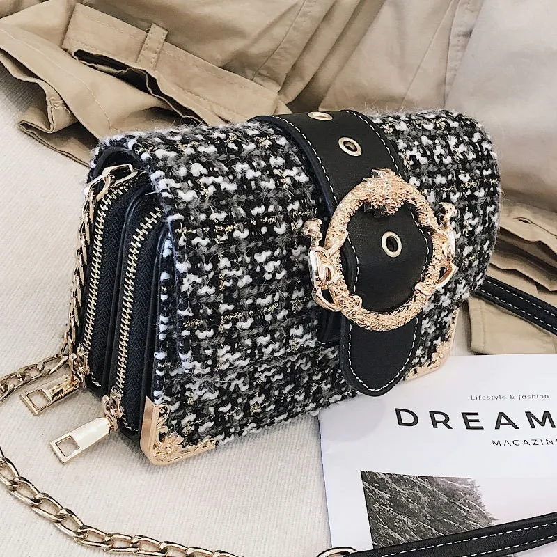 Kisstyle Women Wool Shoulder Bag Small Flap Messenger Bags Vintage Handbag Purse New Fashion Female Chain Shoulder Bags Handbag
Kisstyle Women Wool Shoulder Bag Small Flap Messenger Bags Vintage Handbag Purse New Fashion Female Chain Shoulder Bags Handbag
