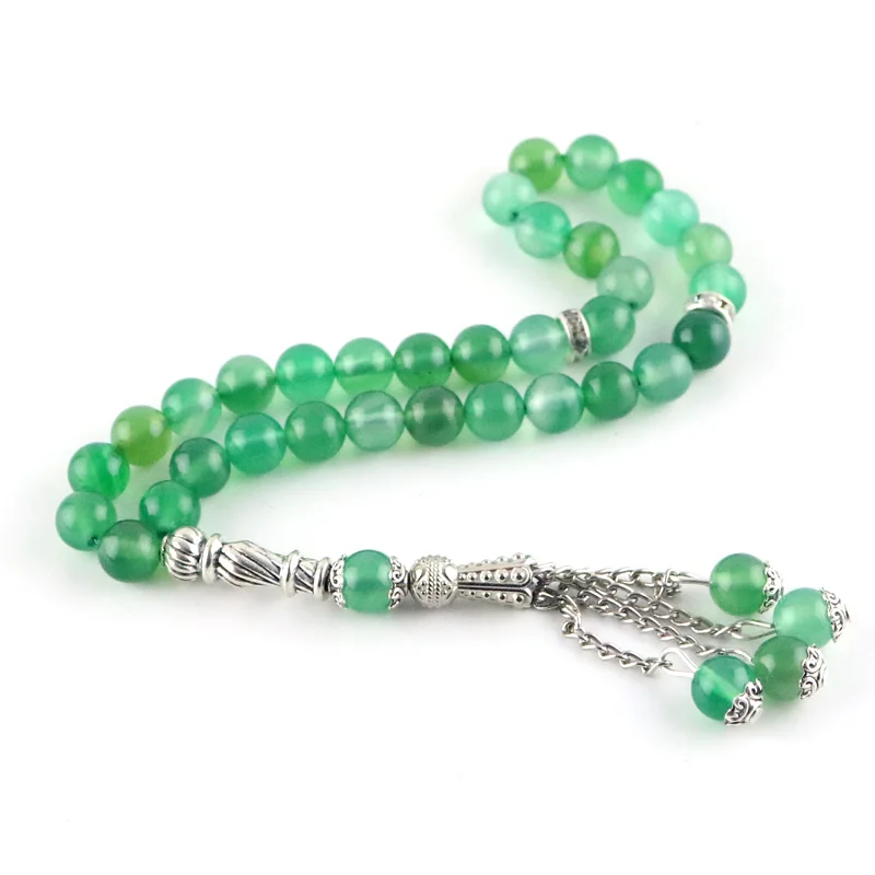 8mm green natural agate round decorative beads 33 Islamic Rosary Muslim Tasbih Allah Beaded Bracelet Tassel Pendant
8mm green natural agate round decorative beads 33 Islamic Rosary Muslim Tasbih Allah Beaded Bracelet Tassel Pendant