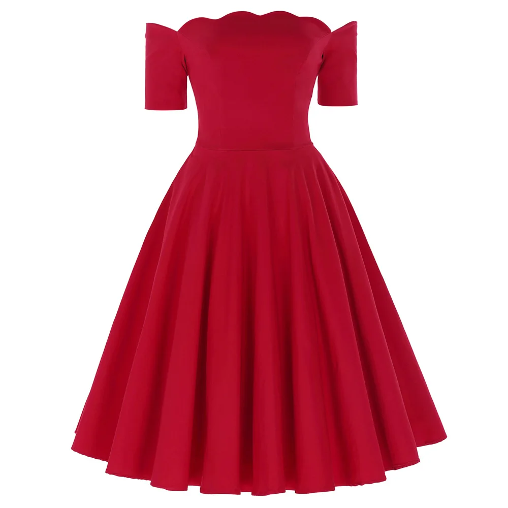 women Retro Vintage Solid Color Short Sleeve Off Shoulder Flared A-Line Dressdsfd
women Retro Vintage Solid Color Short Sleeve Off Shoulder Flared A-Line Dressdsfd