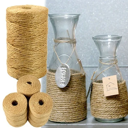 100M Natural Jute Cord Twine 2mm Rustic Tags Wrap Wedding Decoration Crafts Twisted Rope String Cord Events Party Supplies
100M Natural Jute Cord Twine 2mm Rustic Tags Wrap Wedding Decoration Crafts Twisted Rope String Cord Events Party Supplies