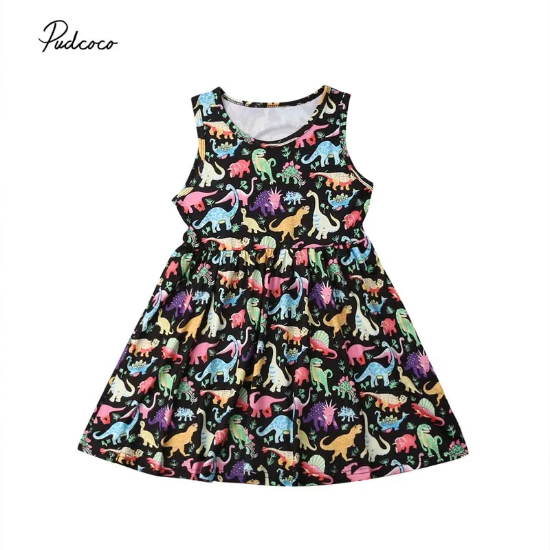 2019 Brand Toddler Baby Girls Dress Summer Sleeveless Princess Party Pageant New Cartoon Dinosaur Dresses Kids Clothes 1-6Y
2019 Brand Toddler Baby Girls Dress Summer Sleeveless Princess Party Pageant New Cartoon Dinosaur Dresses Kids Clothes 1-6Y