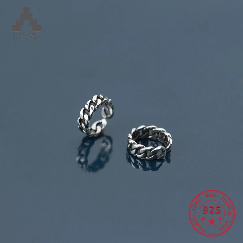 Factory Price 100% 925 Sterling Silver Fashion Minimalism Round Chain Hoop Ear Clip Fine Jewelry for Women Men
Factory Price 100% 925 Sterling Silver Fashion Minimalism Round Chain Hoop Ear Clip Fine Jewelry for Women Men