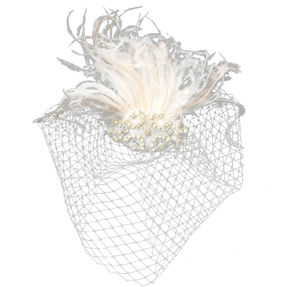 Wedding Veil Feather Headdress Wedding Party Beading Hair Head Band Hoop Decor for Children Bride Bridesmaid
Wedding Veil Feather Headdress Wedding Party Beading Hair Head Band Hoop Decor for Children Bride Bridesmaid