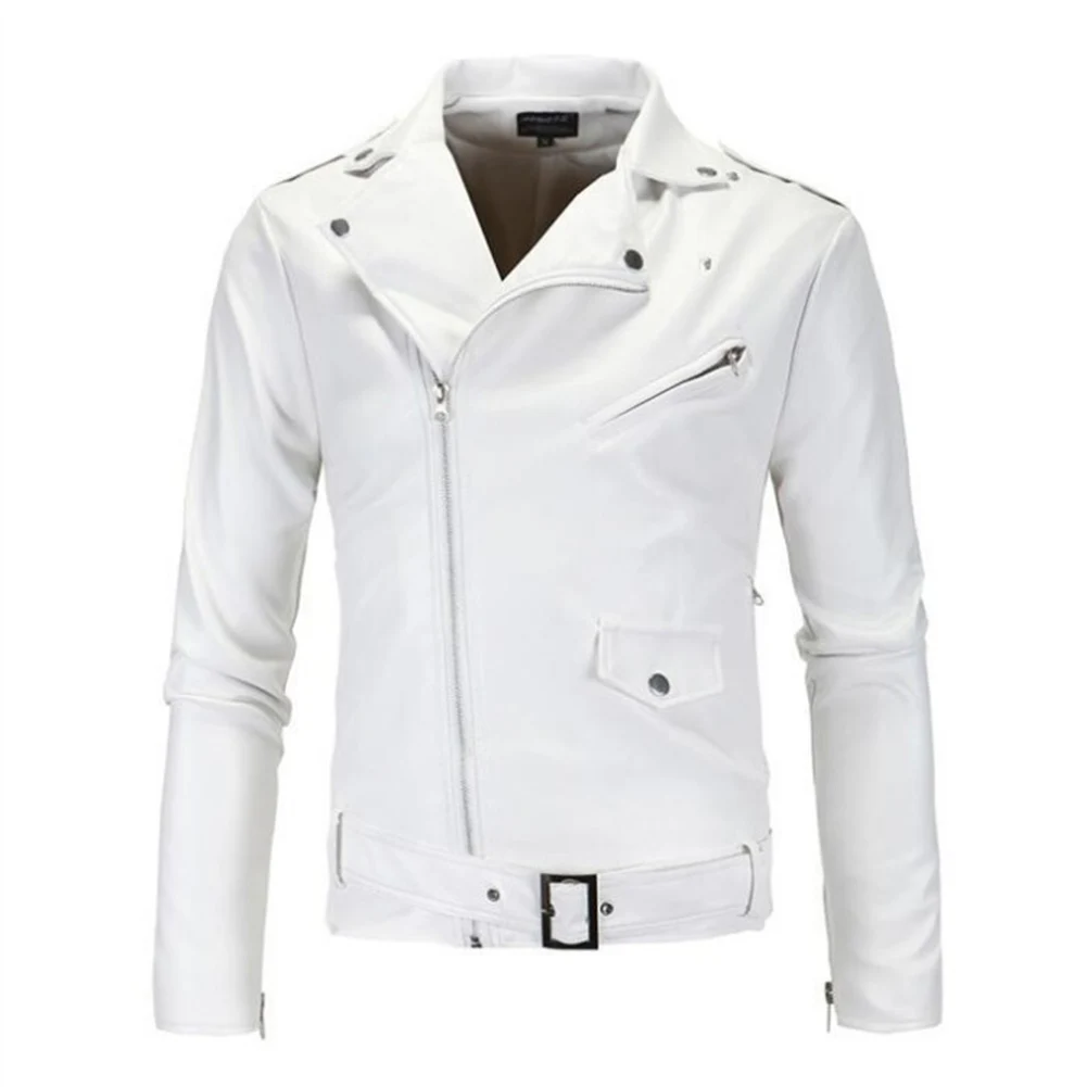 Hot Men British Style Pu Leather Jacket Handsome Black White Punk Slim Biker Motorcycle Jacket Bomber Outwear Pu Leather Jacket
Hot Men British Style Pu Leather Jacket Handsome Black White Punk Slim Biker Motorcycle Jacket Bomber Outwear Pu Leather Jacket
