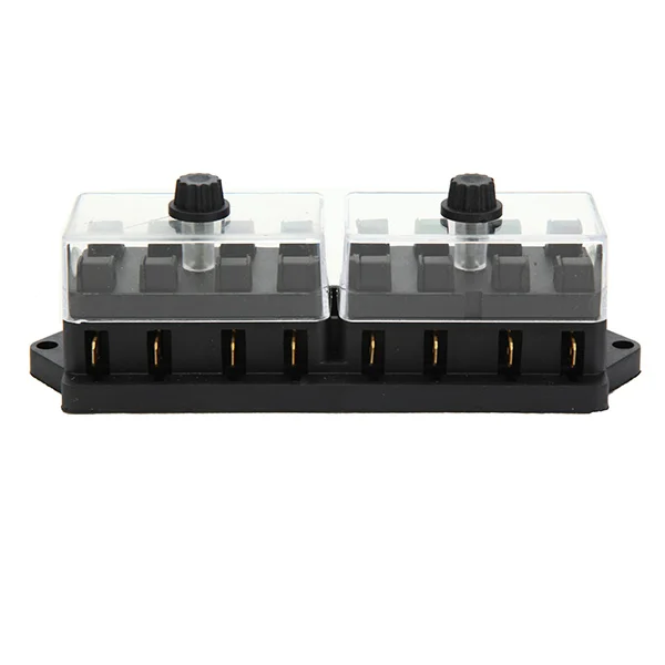 8 Way Car Circuit Blade Fuse Box Holder ATC DC12V Waterproof With Transparent Cover Universal Automotive Truck Fuse Box
8 Way Car Circuit Blade Fuse Box Holder ATC DC12V Waterproof With Transparent Cover Universal Automotive Truck Fuse Box
