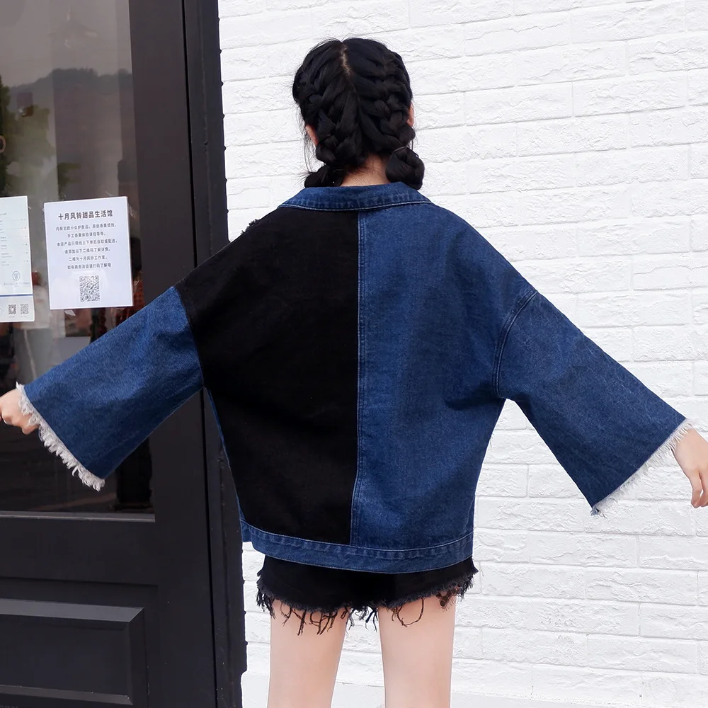 2019 spring new women's fashion Frayed denim jacket long sleeve loose all-match shirt batwing sleeve denim jacket women 8819
2019 spring new women's fashion Frayed denim jacket long sleeve loose all-match shirt batwing sleeve denim jacket women 8819