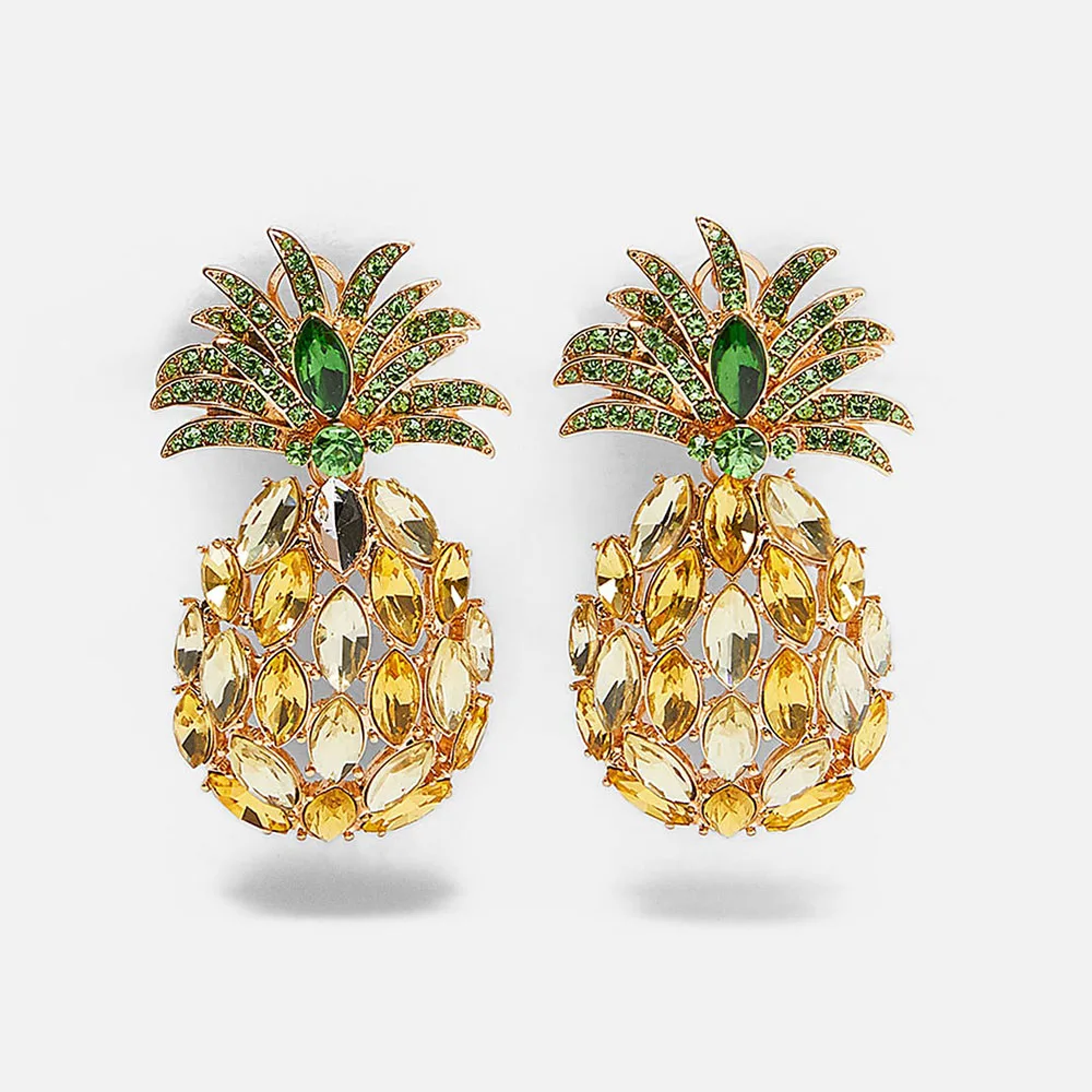 Flatfoosie 2019 ZA Cute Pineapple Drop Earrings Party Women Champagne Crystal Hanging Earrings Statement Earring Korean Jewelry
Flatfoosie 2019 ZA Cute Pineapple Drop Earrings Party Women Champagne Crystal Hanging Earrings Statement Earring Korean Jewelry