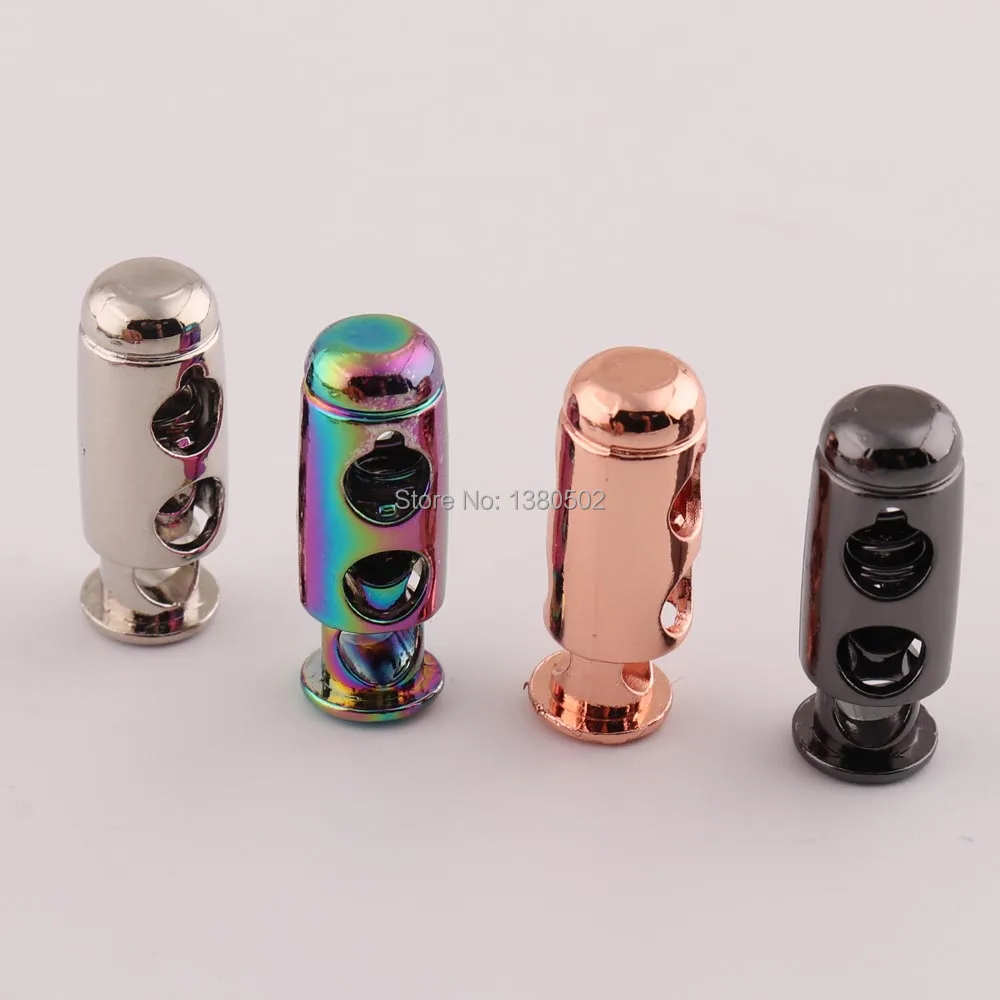 10pcs/lot Rainbow color Alloy Double Barrel Cord Lock Metal top Quality Paracord Toggle Cord Locks for backpack Garment
10pcs/lot Rainbow color Alloy Double Barrel Cord Lock Metal top Quality Paracord Toggle Cord Locks for backpack Garment
