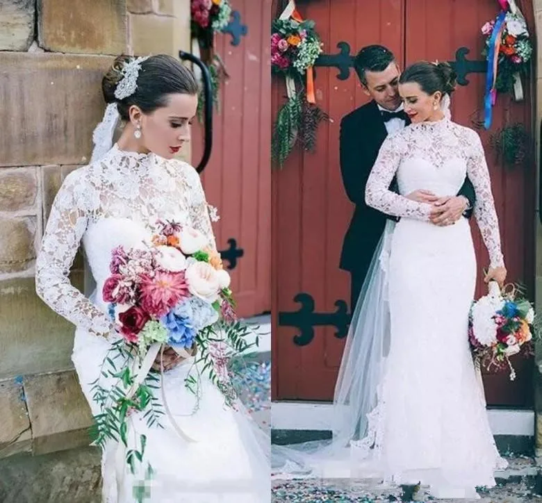 Boho Long Sleeve Mermaid Wedding Dress 2019 Vestido De Novia Sirena Sheer Lace Wedding Gowns Sheer Handmade Bridal Dresses
Boho Long Sleeve Mermaid Wedding Dress 2019 Vestido De Novia Sirena Sheer Lace Wedding Gowns Sheer Handmade Bridal Dresses