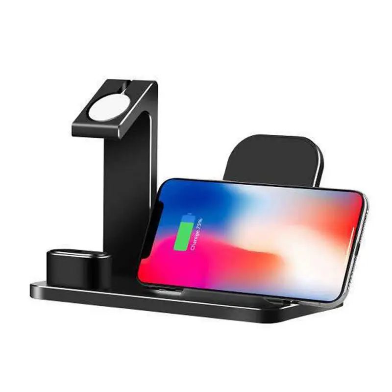 3-in-1 Aluminum Alloy Charging Stand for iPhone Apple Mobile Phone iWatch Watch AirPods Wireless Charging Charger
3-in-1 Aluminum Alloy Charging Stand for iPhone Apple Mobile Phone iWatch Watch AirPods Wireless Charging Charger