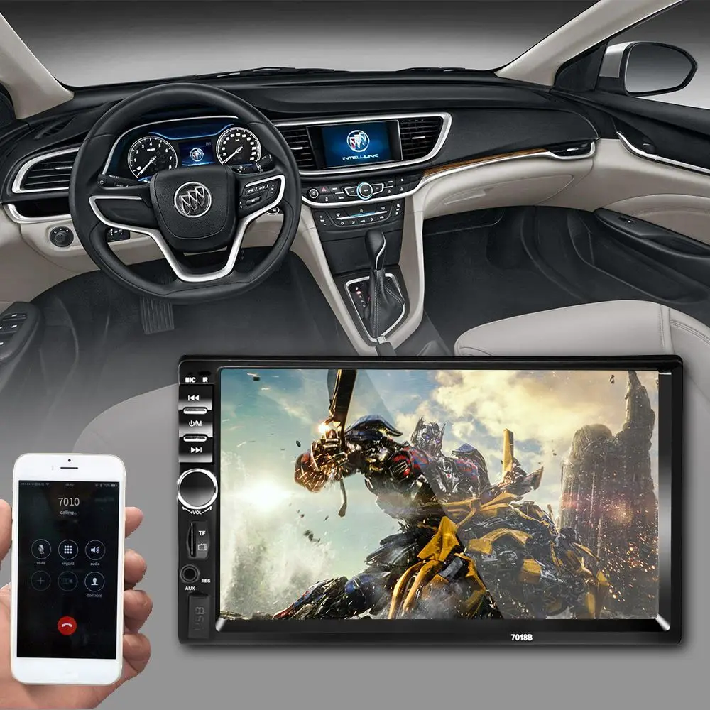 New 7" 2 Din Touch Screen Car MP5 Player Bluetooth Stereo FM Radio USB/TF AUX In
New 7" 2 Din Touch Screen Car MP5 Player Bluetooth Stereo FM Radio USB/TF AUX In