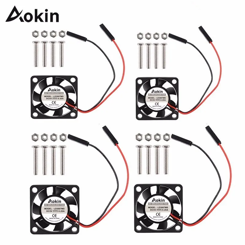 For Raspberry Pi Fan Small Computer Fan For Raspberry Pi Cooling Fan 30x30x7mm Brushless CPU Cooling Fan For Raspberry Pi 3 B+
For Raspberry Pi Fan Small Computer Fan For Raspberry Pi Cooling Fan 30x30x7mm Brushless CPU Cooling Fan For Raspberry Pi 3 B+