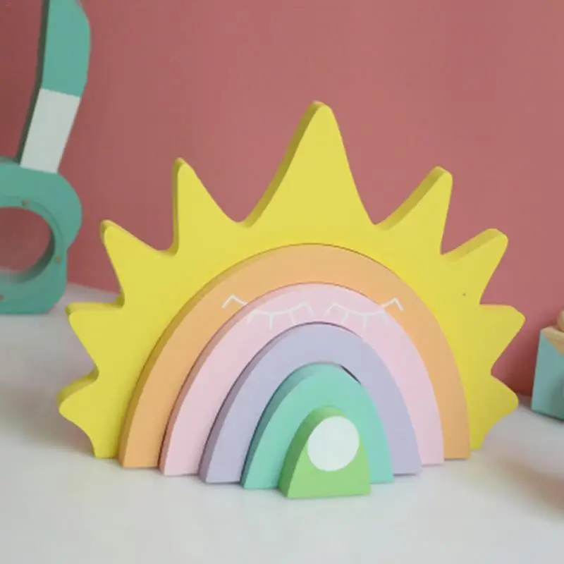 INS Style Sun Rainbow Building Blocks Decoration Home Office Wooden Desktop Decoration Baby Birthday Photo Props
INS Style Sun Rainbow Building Blocks Decoration Home Office Wooden Desktop Decoration Baby Birthday Photo Props