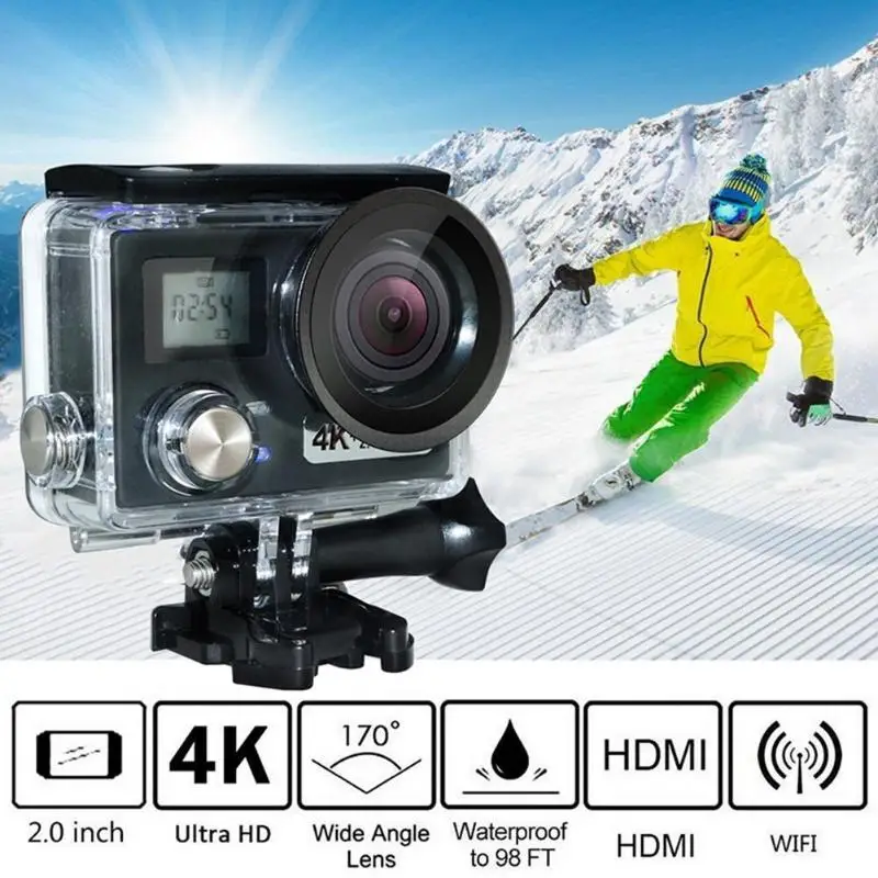 AT-N460 Action Camera Ultra HD 4K WiFi 2.0Inch Mini DV Underwater Waterproof Video Recorder Camcorder Sport Cam
AT-N460 Action Camera Ultra HD 4K WiFi 2.0Inch Mini DV Underwater Waterproof Video Recorder Camcorder Sport Cam